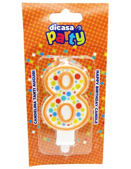 Dicasa Candelina Buon Compleanno - Numero 8